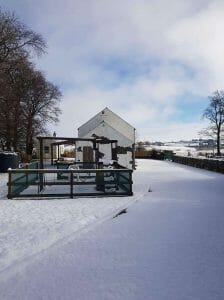 Drumaneir cottage in the winter